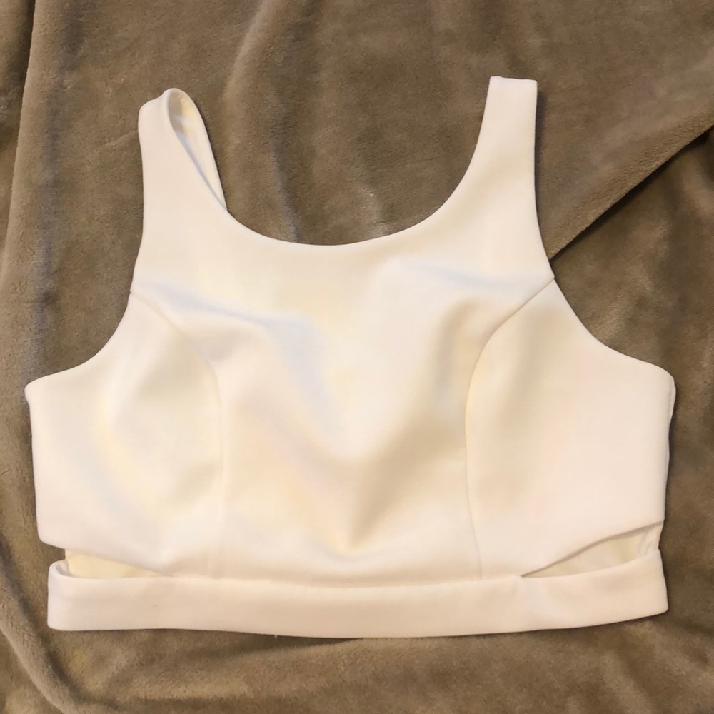 White crop top
